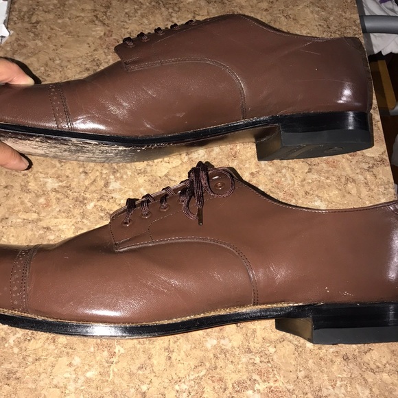 Men’s Leather Stacy Adams Oxfords - Picture 5 of 12